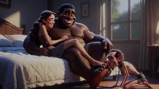 Pliant Chap Grovels and Licks His Taskmaster Wife's Feet