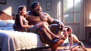 Pliant Chap Grovels and Licks His Taskmaster Wife's Feet