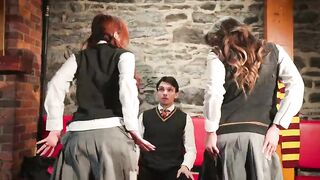 Harry Potter Screws Hermione & Groaning Myrtle Until They Forget Each Spell They Know - Harry Potter Porn Cosplay Parody