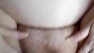 Close Up Missionary Bang big beautiful woman With Large Melons Shaggy Vagina Entreats For Creampie