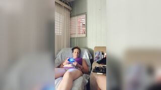 Charming Roommate In Her Brassiere and Pants Gets Insane When I Jerk off and Shoot My Load On Her