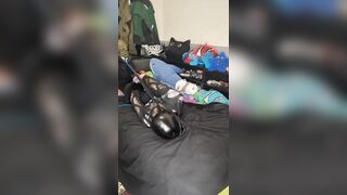 trying head harnes hogtie