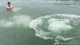 JohnnyRapid: Johnny Rapid Bangs Recent Hunk Parker Hayes Raw At The Lake