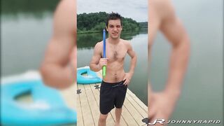 JohnnyRapid: Johnny Rapid Bangs Recent Hunk Parker Hayes Raw At The Lake