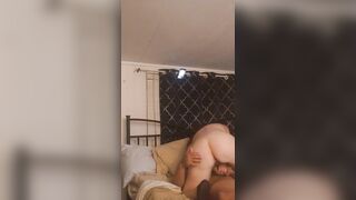 Slutty gal sucking and deepthroating penis and then angryly rides schlong