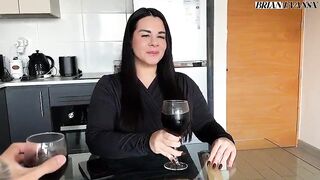 Breasty Argentina Juli Villafaine screws on her 1st date with Brian Evansx on the bed