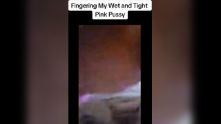 Beautiful cutie masturbating her constricted pink cunt compilation