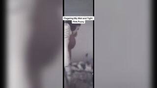 Beautiful cutie masturbating her constricted pink cunt compilation