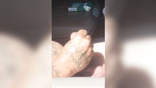 On spring break I catch my ally masturbating and flashing his weenie In public and my vagina gets moist