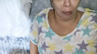 Gripping POV of real grandparent pair