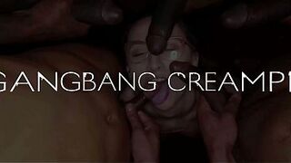 Alexis James Filled with Multiple Loads in Wild Group Sex