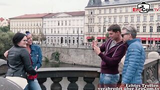 GERMAN EXCITED BEAUTIES PICK UP STUD IN PUBLIC AND SCREW HIM HOME