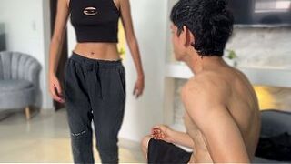 I bring my athletic personal coach home so this chab can permeate me with his massive penis and give me all his rich jizz