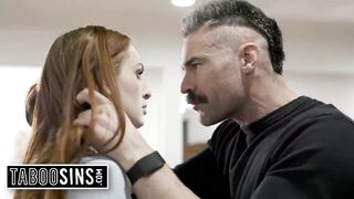 Widowed Stud Have Sex With Stepson's Redhead Girlfriend