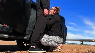Traveling and Drilled as Cars Pass By