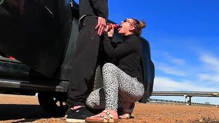 Traveling and Drilled as Cars Pass By
