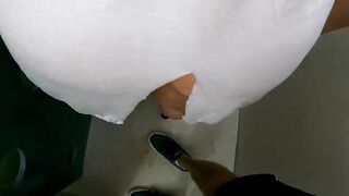 Unknown Woman Teased Me on the Teach — Touching & Grinding