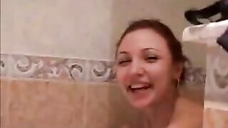 Redhead twins kiss and fuck each other and a guy