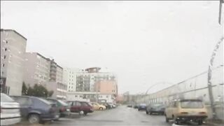 Exhibitionist lesbians have fun touching each other on the street in public 2