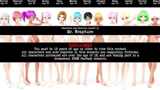 Up for Auction (Yuri Bondage Sex) - 3D MMD