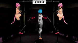 Up for Auction (Yuri Bondage Sex) - 3D MMD