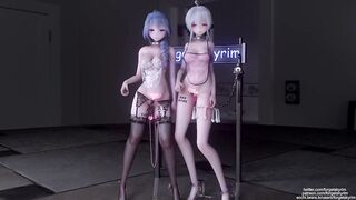 Miku Hatsune Haku Yowane 3d Hentai Dance Anime