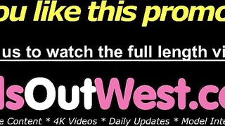 Girls Out West - Lesbian chicks lick cunts during yoga practice