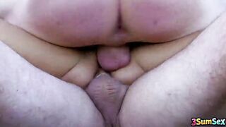 Cop Jordan Perry Takes 2 Perps In Outdoor Double Penetration