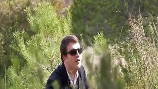 2 allies on picnic get their assholes banged