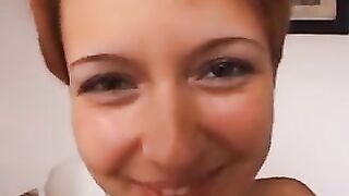Hoe sex with his redhead whore