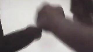 Breasty woman having sexy amateur gang fuck on the couch