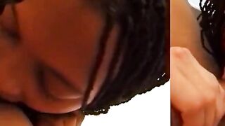 French black girl with large butt gets pounded in pov