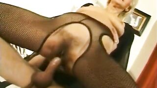 Curly older lady likes being screwed in her the one and the other taut holes