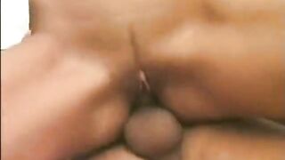 Spex gal is getting anally plowed in 3some