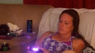 Filming up marvelous cutie's purple mini petticoat during the time that this babe's playing movie scene games (panty tease)