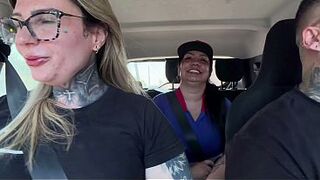 Gas station attendant with the large cunt assents to be a porn actress and we've the massive twat ever seen.
