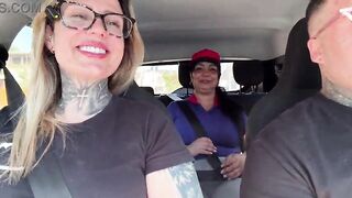 Gas station attendant with the large cunt assents to be a porn actress and we've the massive twat ever seen.