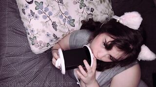 ASMR Carnal Ear Licking in Pyjamas ?❤️ - AngeASMR