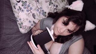 ASMR Carnal Ear Licking in Pyjamas ?❤️ - AngeASMR