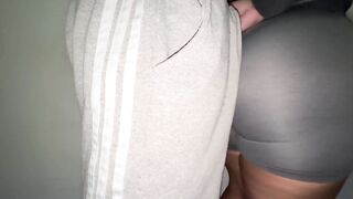 This babe Lets a Stranger Touch Her Butt and That babe Grabs His Hard Shlong