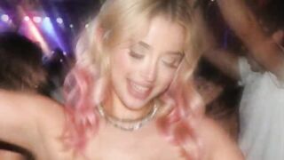 Dayana breaks up with her boyfriend and has a three-some at a nightclub with 2 dudes - Cum in face - AI-generated content