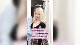 Large boobs bounce as that babe stomps avid ?