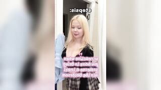 Large boobs bounce as that babe stomps avid ?