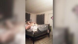 I film roommate catching me masturbating and banging me in multiple position having multiple orgasms
