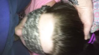 Blindfold oral-sex. Cumming unfathomable in her mouth ???
