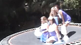 Have a fun behind the scenes from overweight cheerleaders