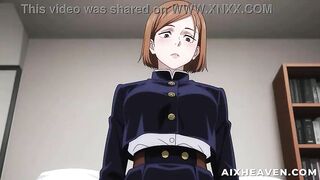 Nobara catches u wanking and gives a decision to aid u with it