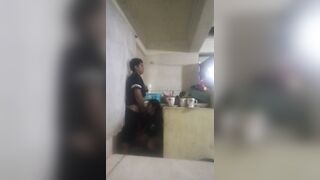 Maid Banged in the Kitchen (my Wife Nearly Discovered Us Out)