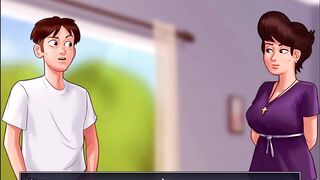 Summertime Saga - Johannes banged odette ... Johannes drilled Maria ... Eva had her baby