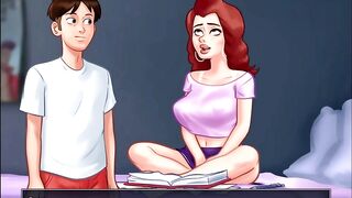 Summertime Saga - Johannes banged odette ... Johannes drilled Maria ... Eva had her baby